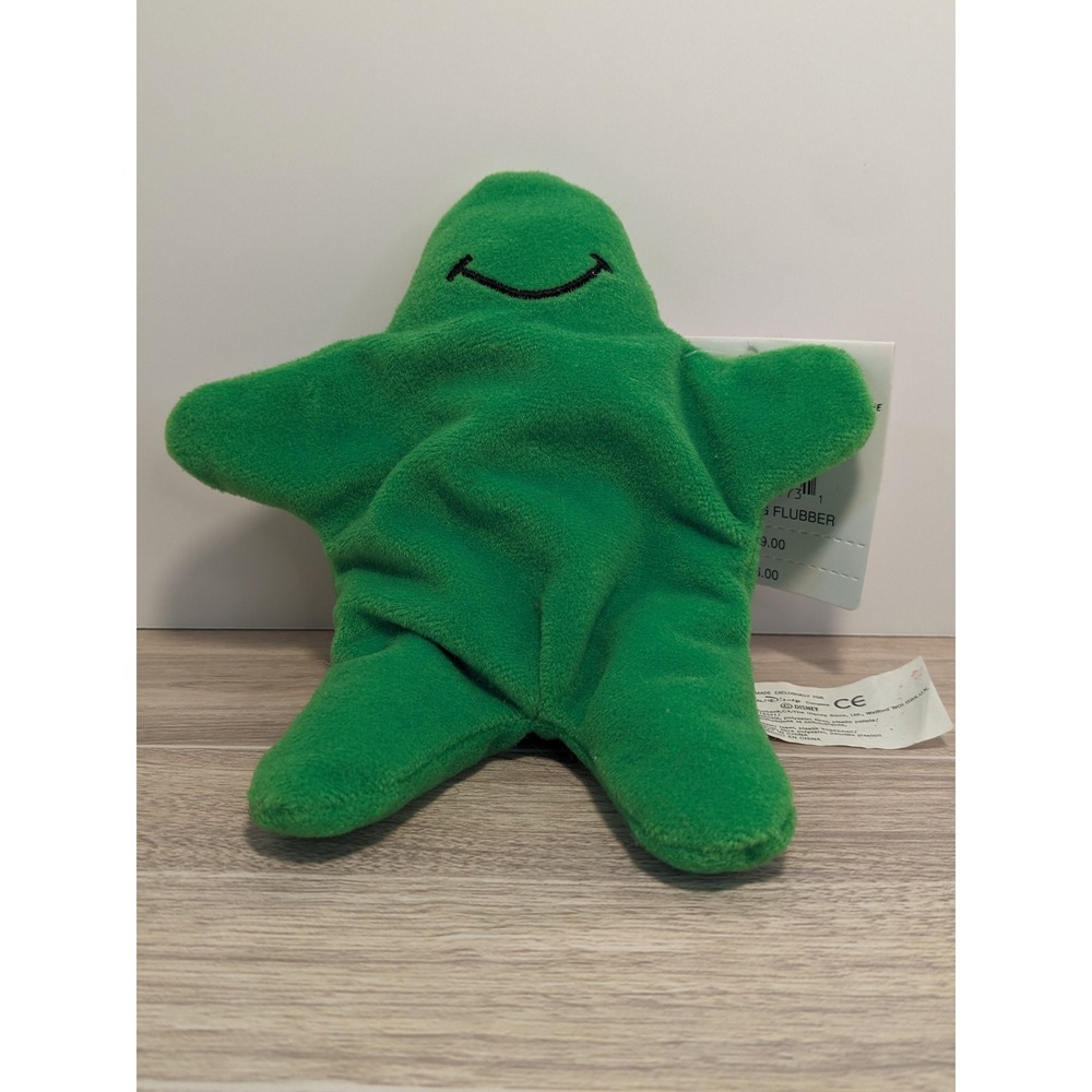 Disney Store Mini Bean Bag‎ Flubber Plush Green Vintage 1997 Movie Toy NWT